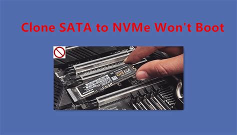 why doesn't the nvme auto boot after clone|cloned nvme drive boot.